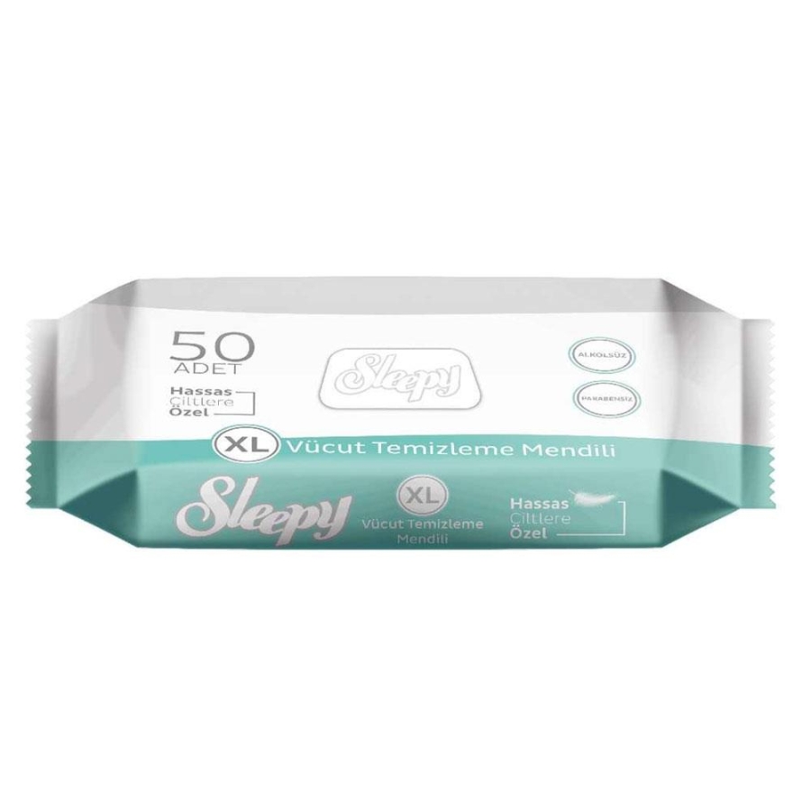 Sleepy Vücut Temizleme Mendili 50 Adet